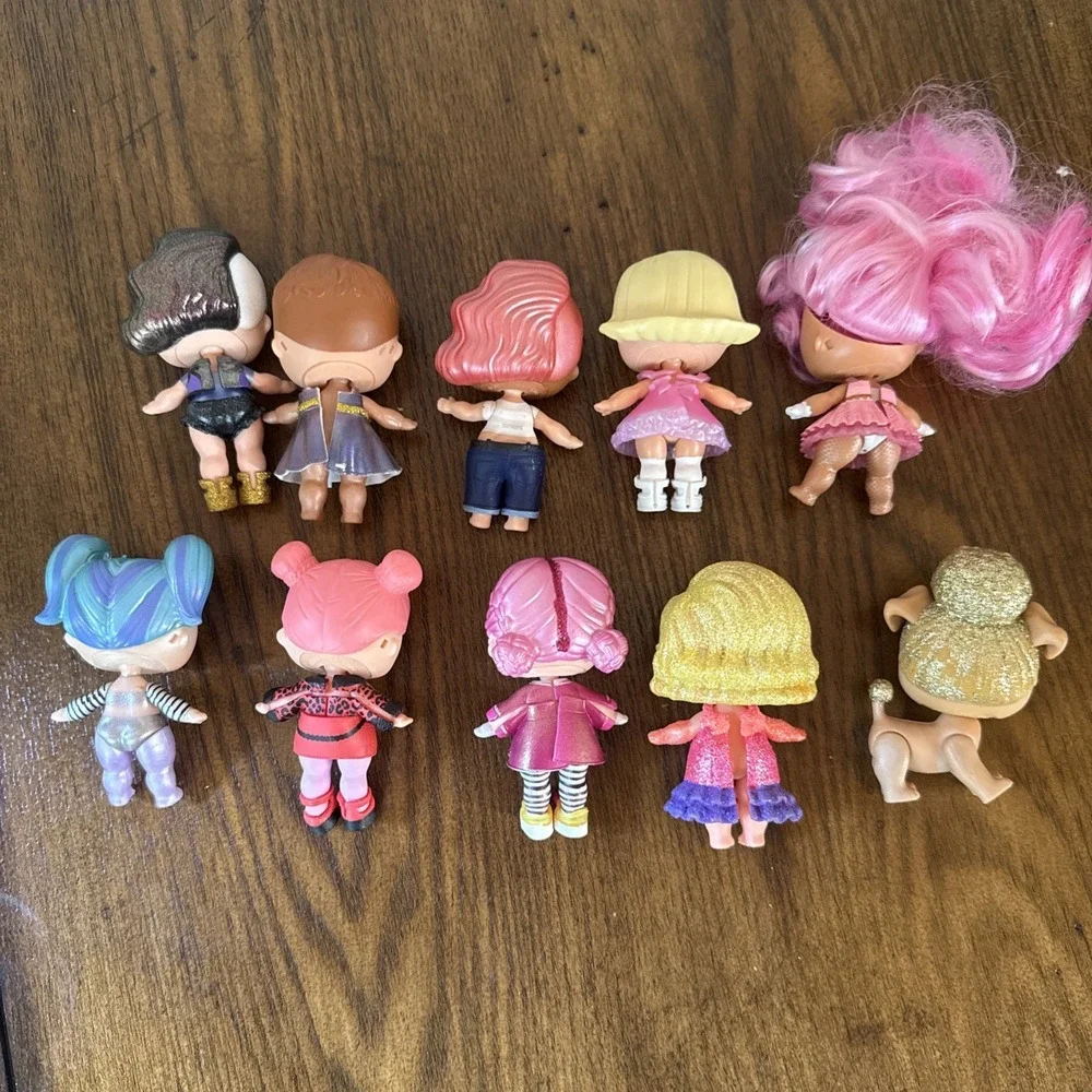 MGA LOL Surprise Doll Mini Fashion Dolls Lot of 9 Girls 1 Dog 3